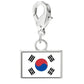 Stainless Steel National Flag Pendant Bracelet