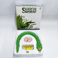 Remote control snake cat toy in a realistic scale pattern moving across the floor