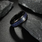 Stainless Steel Blue Star Ring | close up material texture