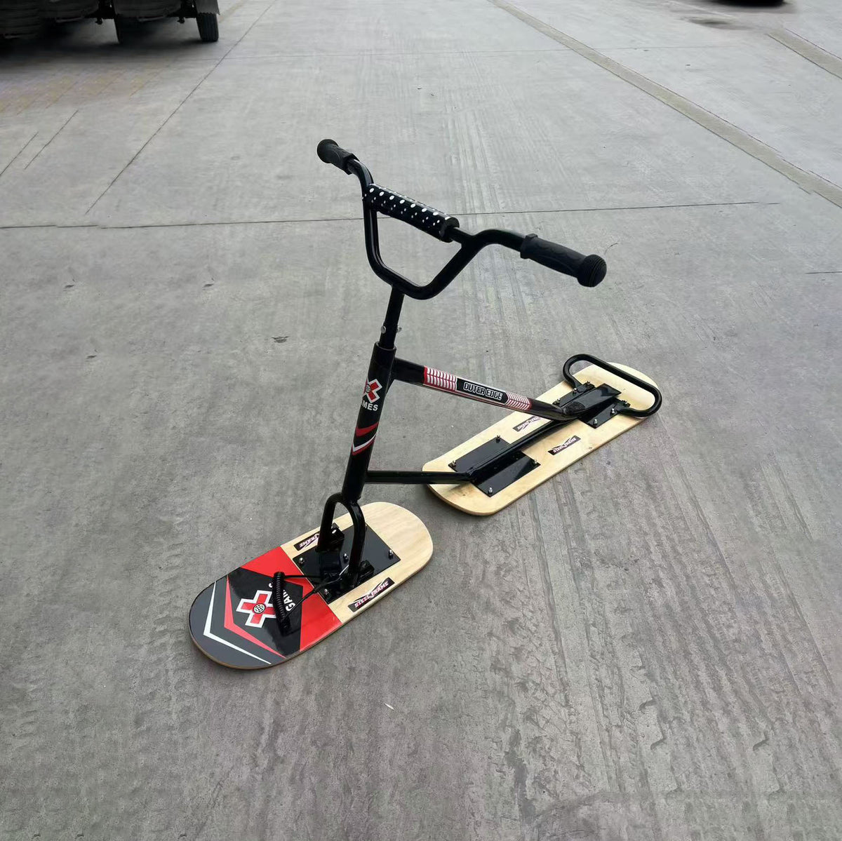 Two-in-One Ski Scooter Sled
