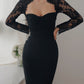 Elegant Halter Neck Lace Dress | soft daylight shot