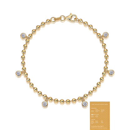 Back of the bracelet showing polished interior of each link