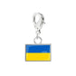 Stainless Steel National Flag Pendant Bracelet