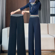 High-Waisted Fleece-Lined Wide-Leg Pants