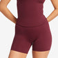 Womens Halter Neck Yoga Set with High Waist Shorts