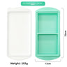 2 Cavities 29 cm Tray, Mint Green