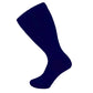 Plus size sock with a widened ribbed stretch band at the top on a white background