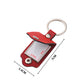 Customizable PU Leather Keychain with Metal Hook | detail close on finish