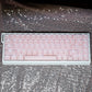 M68 Wireless Bluetooth Mechanical Keyboard with Mahjong Sound, Cute for Girls, Silent for Office, Compatible with Computer and Mobile Phone