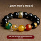 Five-Way God of Wealth Obsidian Bracelet