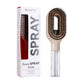 Seven hair spray combs in khaki black orange pink purple blue and rose red