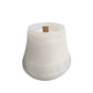 White jade marble candle cup holding a poured candle with a short flat wooden wick