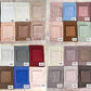 Color chart showing the modal hijab and undercap set in thirty seven solid shades