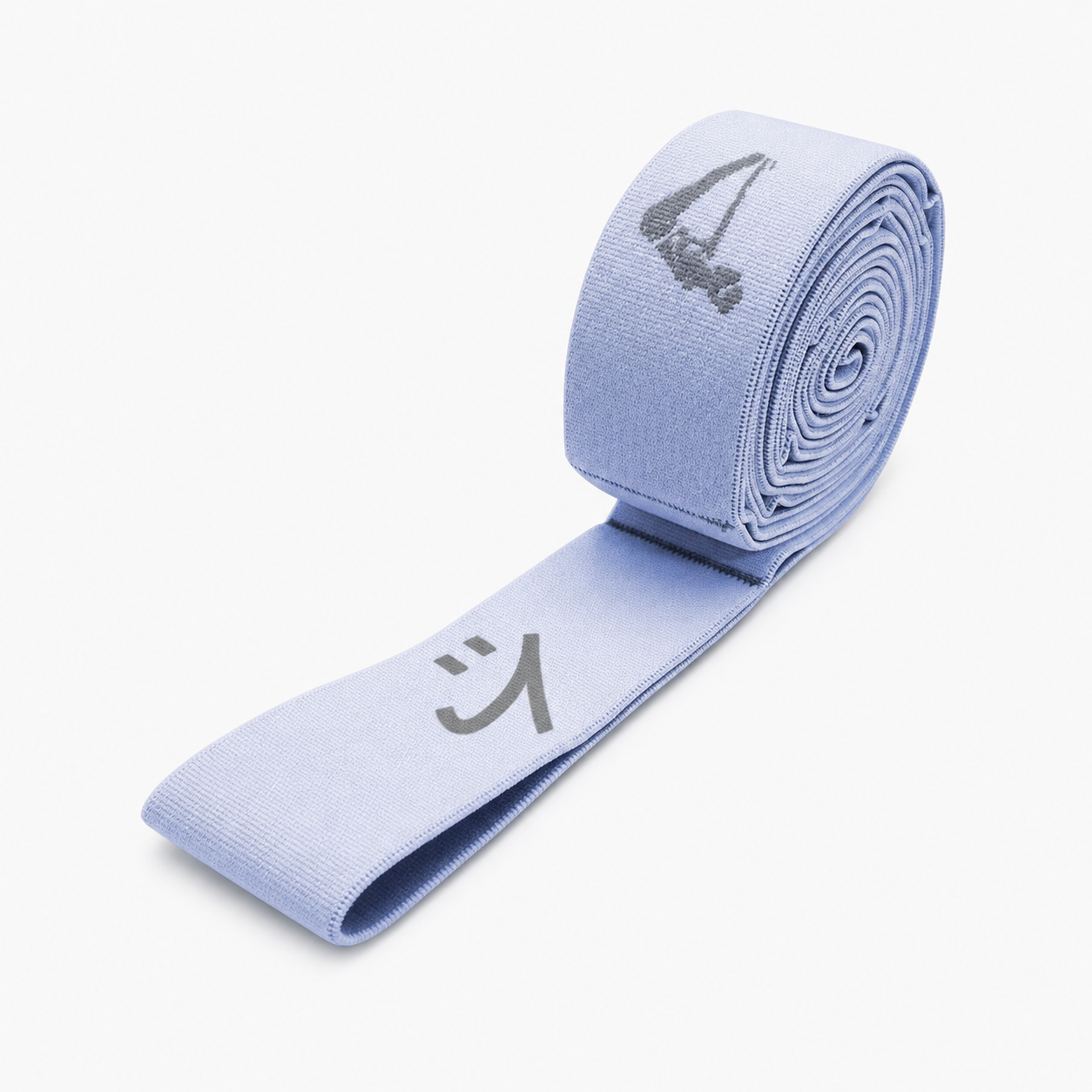 Resistance band looped over a door anchor before a glute kickback drill