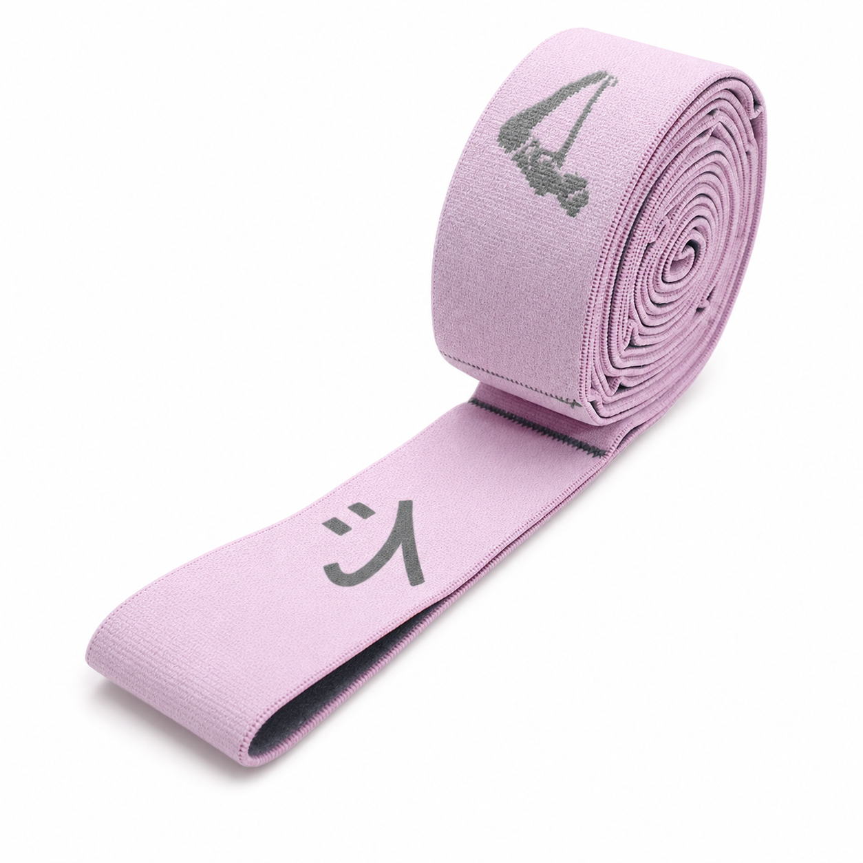 Front view of the latex band with reinforced loop at each end