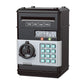 Money box with a motorized note roller and a top coin slot, ATM safe design