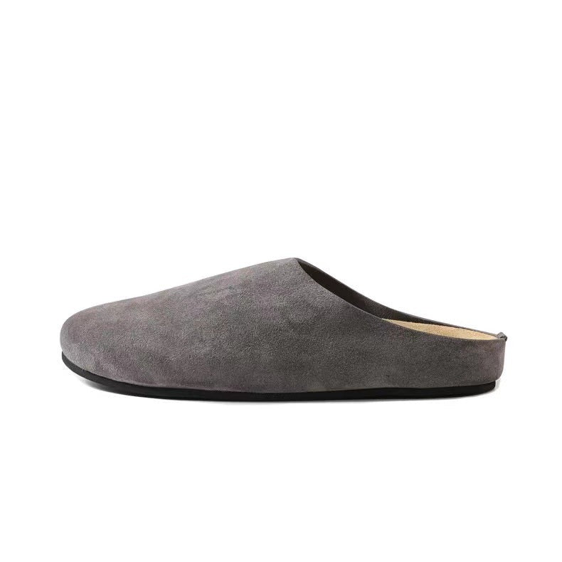 Casual Round Toe Slip On Slippers | side angle accent detail