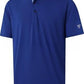 Men's short sleeve polo shirt with a solid body and a printed contrast collar, fitted cut in light polyester