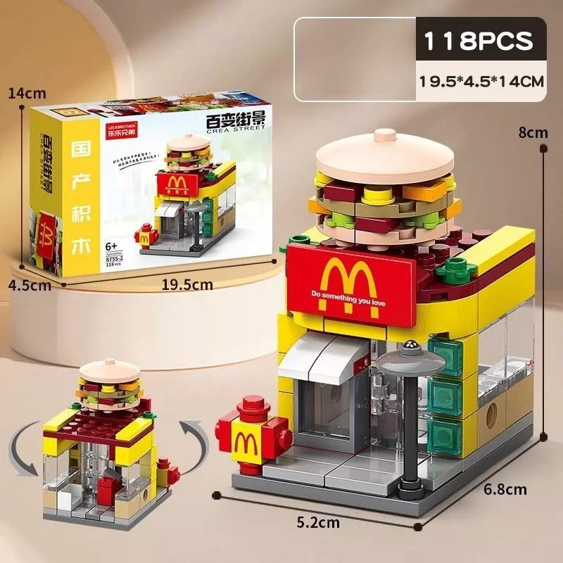 Creative City Building Blocks figures and vehicle pieces highlighted for detail