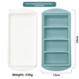 4 Cavities 29 cm Tray, Gray Blue