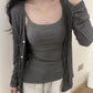 Retro Cotton Sling Vest with Chest Pad