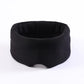 Black long sleep eye mask in soft modal cotton fabric with a nose contour, Eye Mask Long option