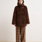 Faux Shearling Winter Coat | plush fur texture macro