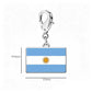 Stainless Steel National Flag Pendant Bracelet
