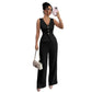 Sleeveless Vest HighWaisted Pants Set
