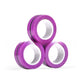 Magnetic fidget rings grouped to show graffiti prints