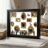 With Light / 10in Square Black Frame White Back