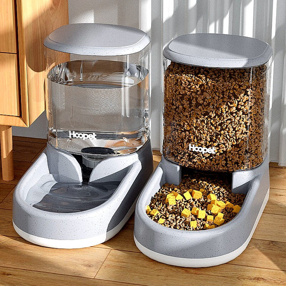 Gravity Pet Water Dispenser and Food Feeder