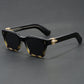Chunky square sunglasses shown front on with tinted gradient lenses on a plain background