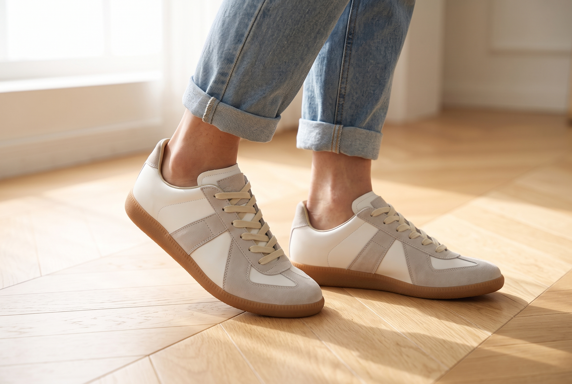 genuine-leather-lace-up-flat-sneakers after solution lifestyle