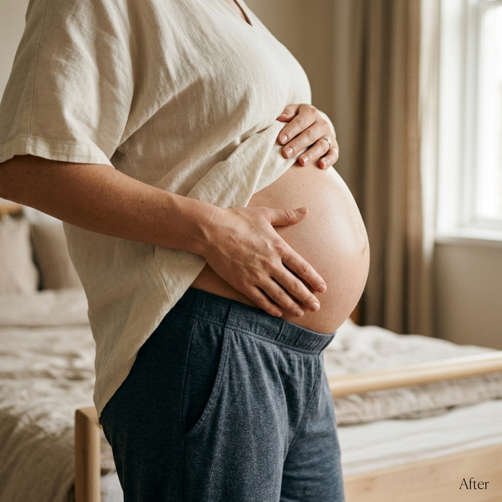 pregnancy-stretch-mark-cream-for-prenatal-and-postpartum-skin-pregnancy-skincare-moko after solution lifestyle