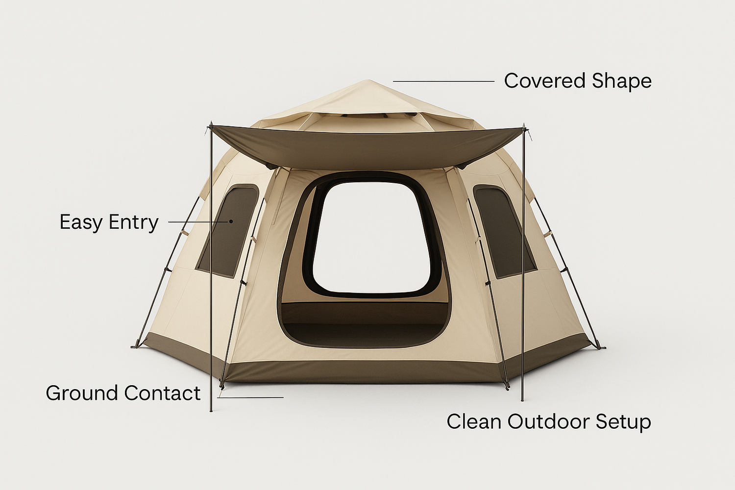 automatic pop up camping tent with sun protection 6