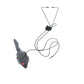 Hanging cat teaser with a soft grey plush mouse packed for over the door play