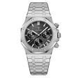 P926 Silber Schwarzes Zifferblatt Schwarzer Ring