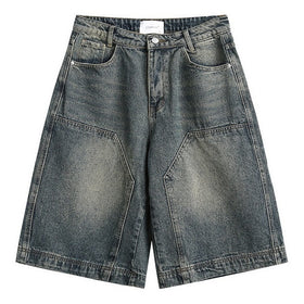 Vintage Washed Denim Shorts
