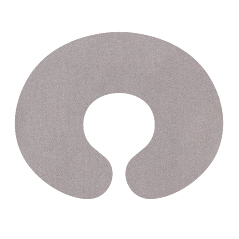 Light gray solid U-shaped pillowcase, option Light Gray Pillowcase