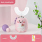 Children U-Shaped Electric Toothbrush with Cartoon Design