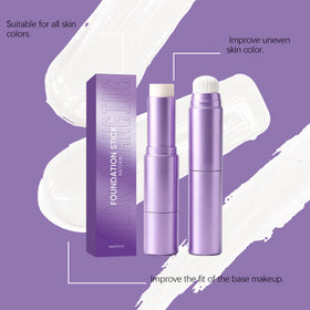 Two-in-One Color Changing Foundation Stick with Blending Brush, 10 g