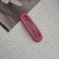 Coated metal matte snap hair clip