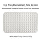 PVC bath mat laid on tile, domed surface lifting the foot clear of the wet floor