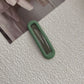 Rounded matte snap hair clip