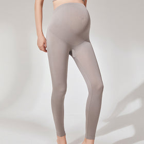 Maternity Leggings with High Belly Support Panel