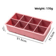 8 Cavities Large Cube Tray, Rose