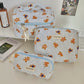 Cute Bow Makeup Bag Women Large Capacity Storage Pencil Case