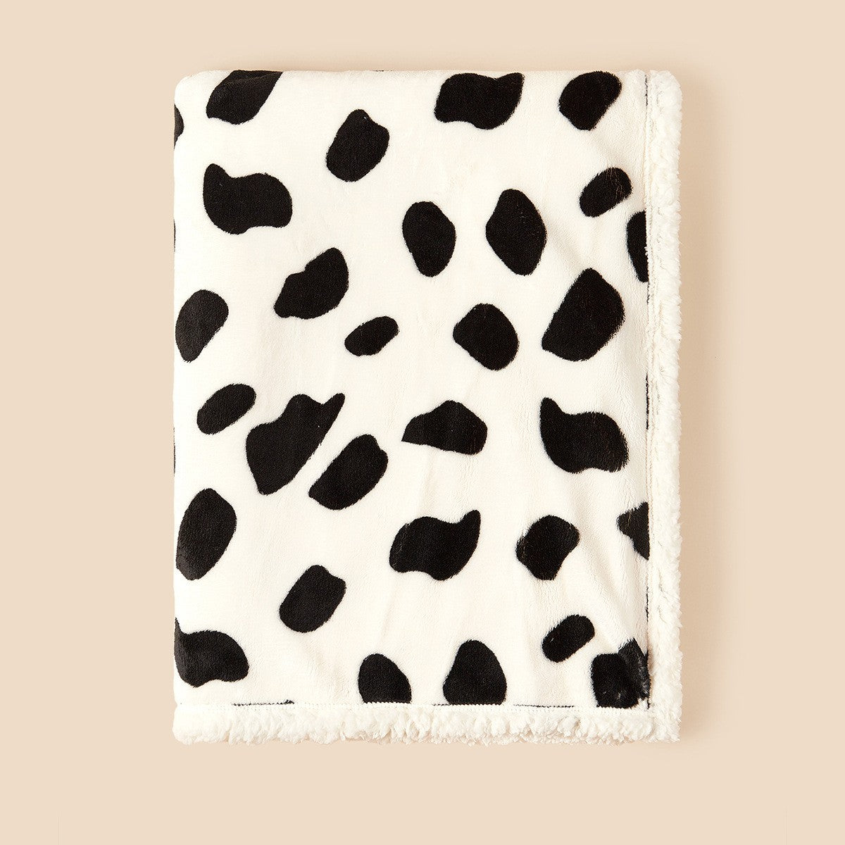 Care and folding reference for the machine washable flannel blanket