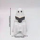 Decor A ghost statue with size lines marking 15.5 cm tall and 7 cm wide